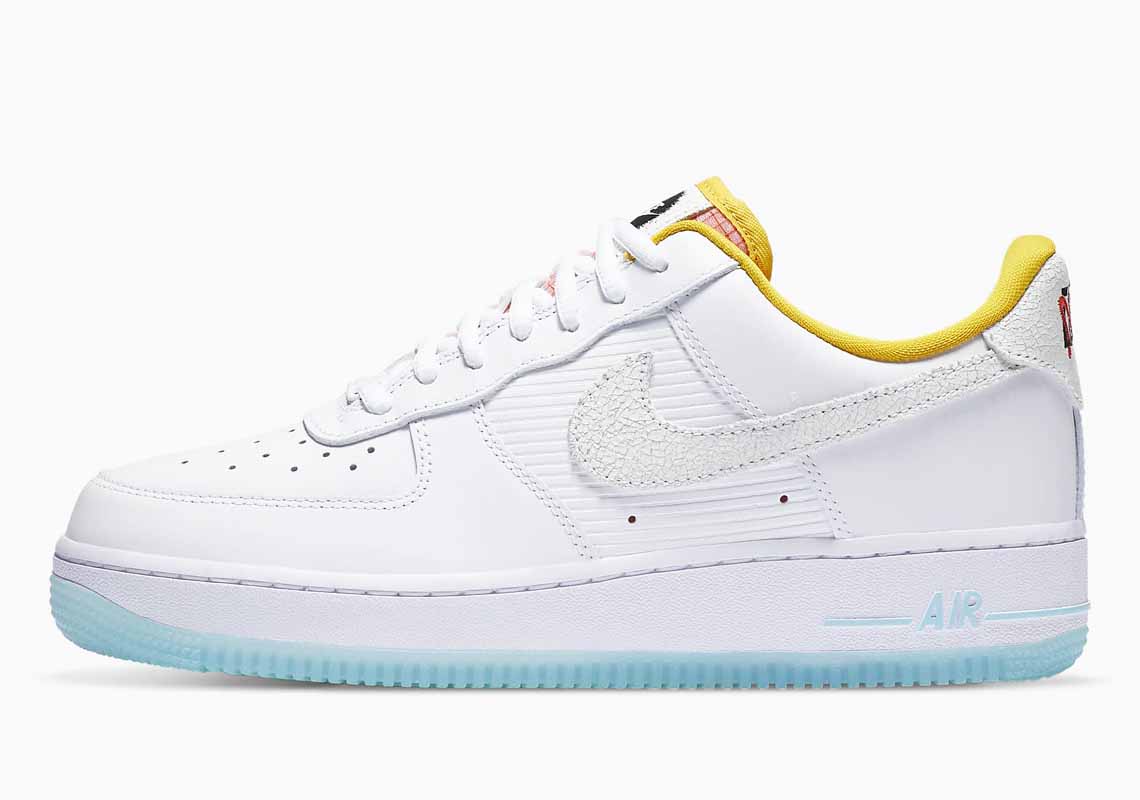 Nike Air Force 1 07 Low White Dark Sulfur Hombre y Mujer