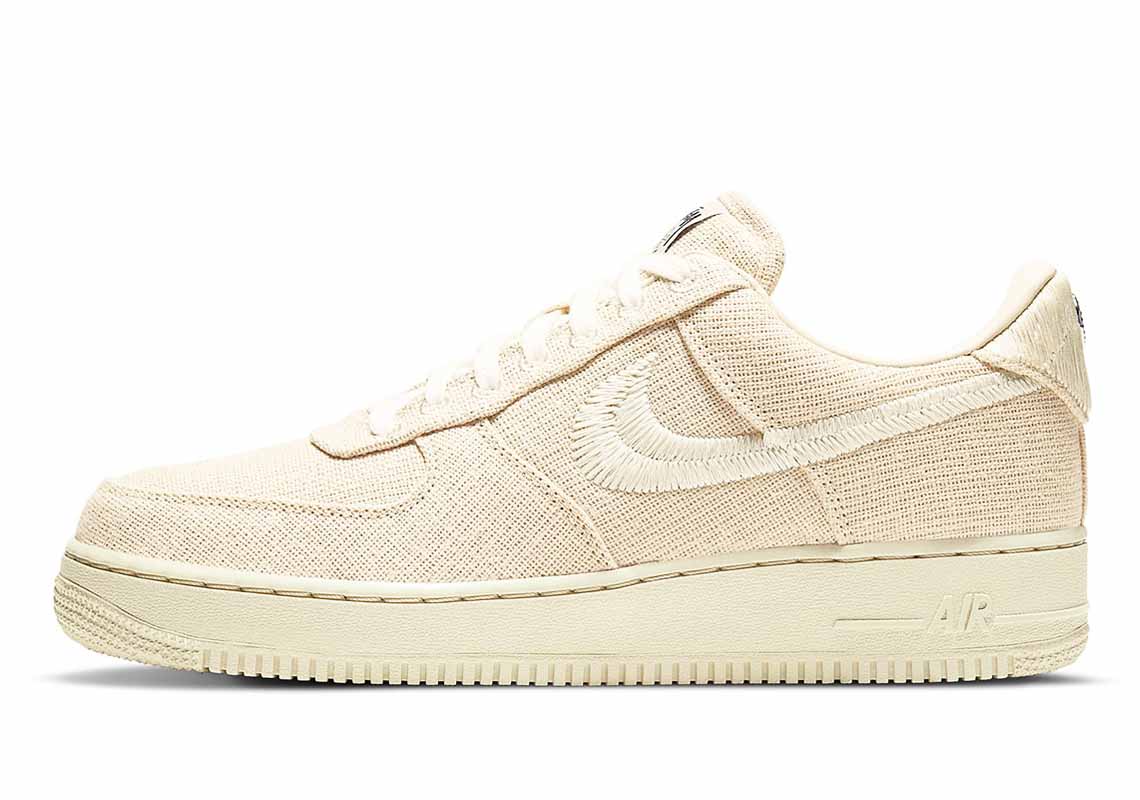 Stussy x Nike Air Force 1 Low Hombre y Mujer Fossil Stone