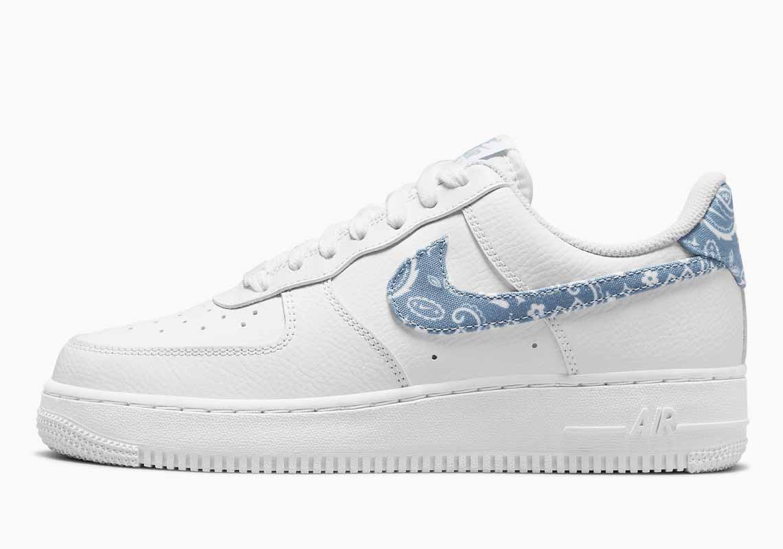 Nike Air Force 1 07 Paisley Azul Hombre y Mujer