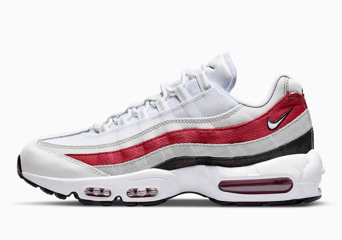 Nike Air Max 95 Hombre “White Varsity Red Particle Gray” DQ3430-001