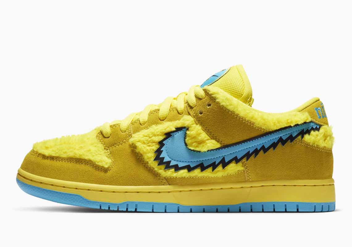 Grateful Dead x Nike SB Dunk Low Yellow Bear Hombre y Mujer